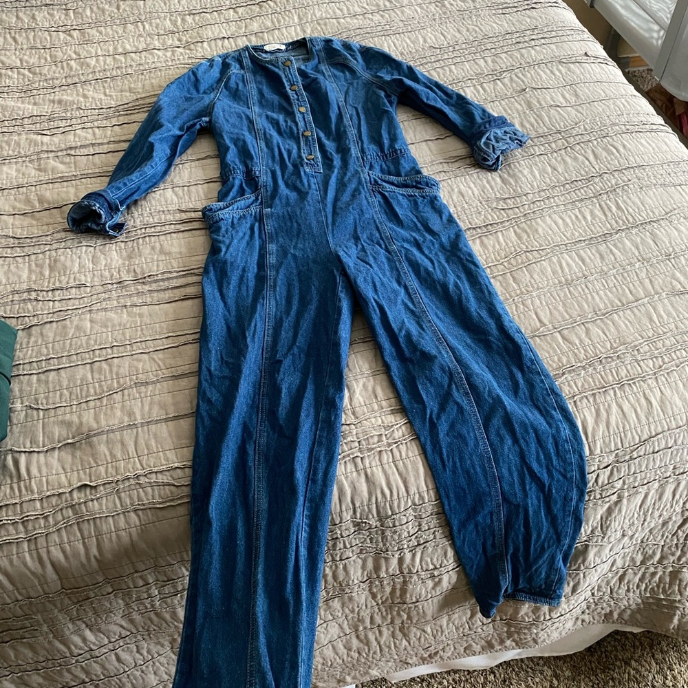 Blue Denim Jumpsuit